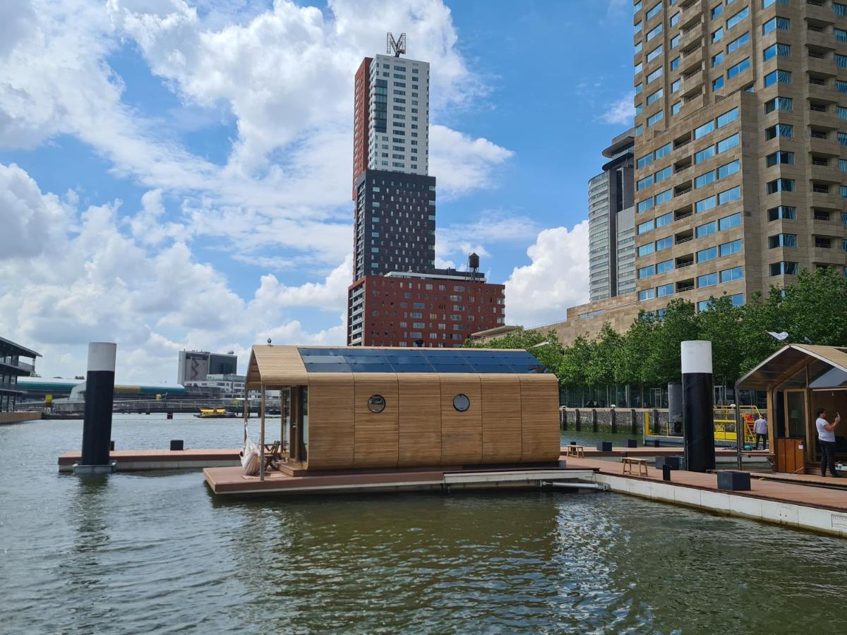 Wikkelboat Nr1 At Floating Rotterdam Rijnhaven Villa Exterior foto