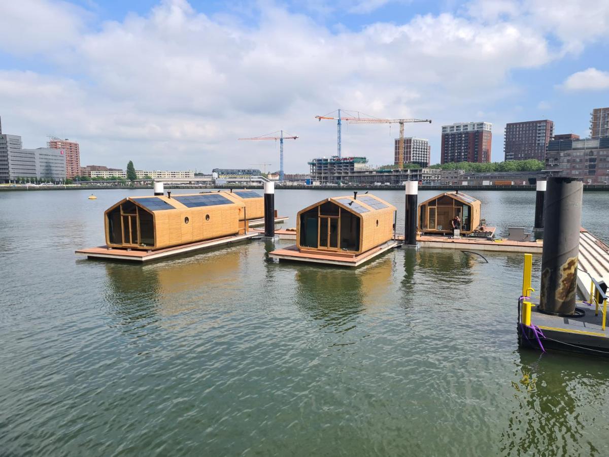 Wikkelboat Nr1 At Floating Rotterdam Rijnhaven Villa Exterior foto