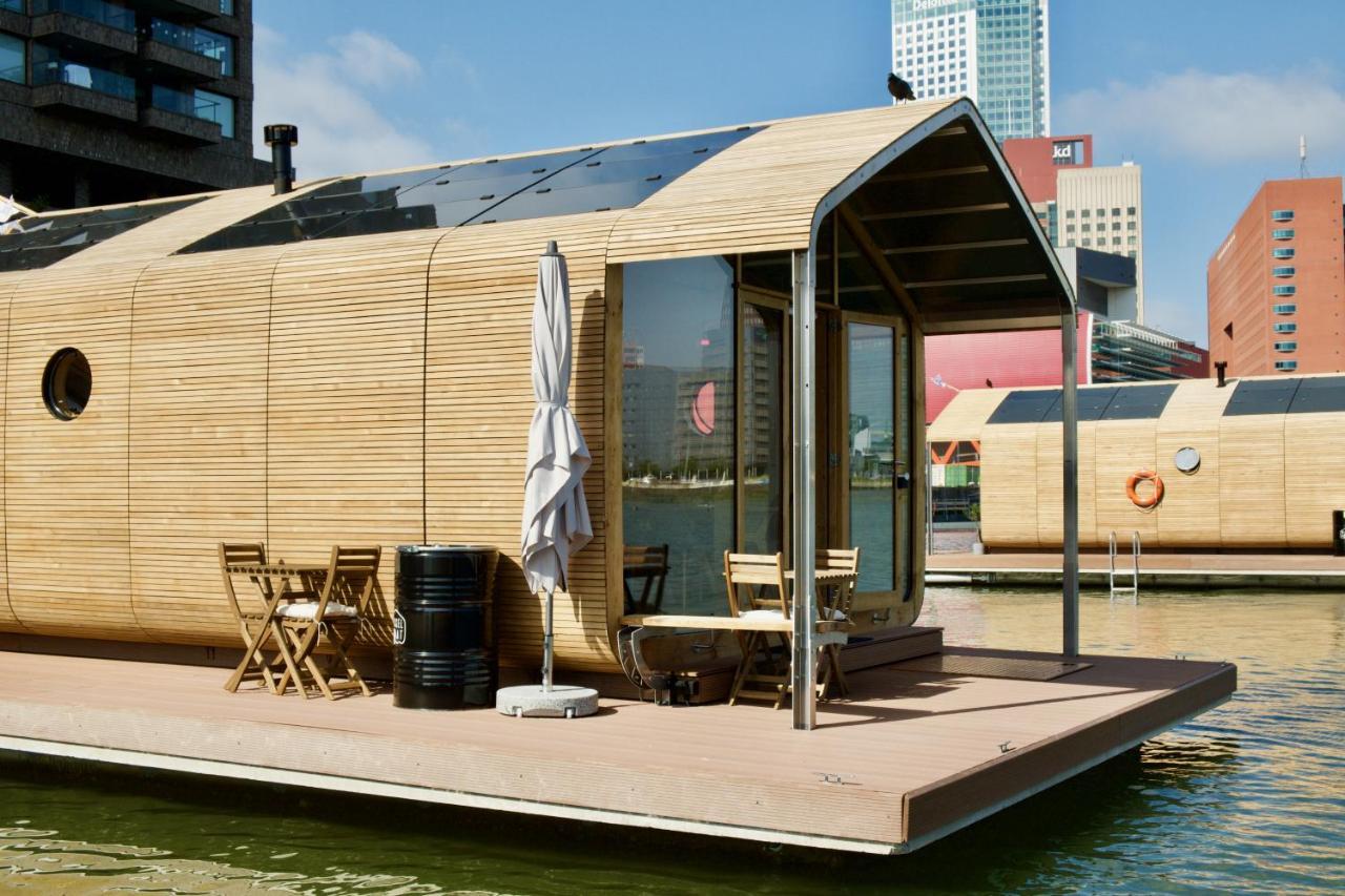 Wikkelboat Nr1 At Floating Rotterdam Rijnhaven Villa Exterior foto